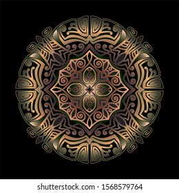 mandala art ornament for printing