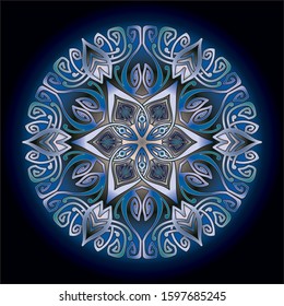 mandala art ornament for printing