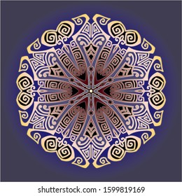mandala art ornament for printing