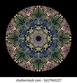 mandala art ornament for printing