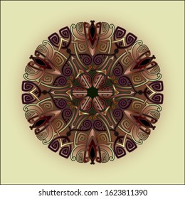 mandala art ornament for printing