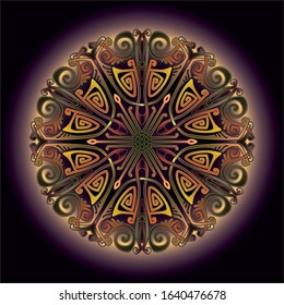 mandala art ornament for printing