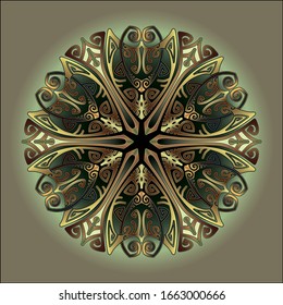 mandala art ornament for printing