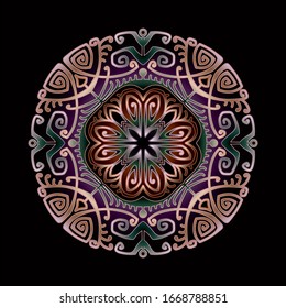 mandala art ornament for printing