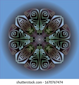 mandala art ornament for printing