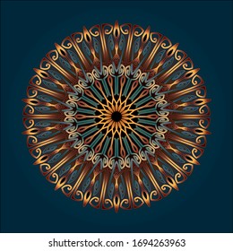 mandala art ornament for printing