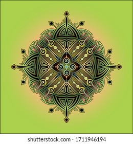 mandala art ornament for printing