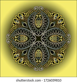mandala art ornament for printing