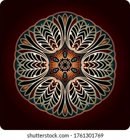 mandala art ornament for printing
