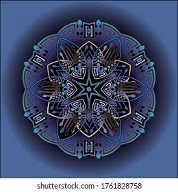 mandala art ornament for printing