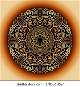 mandala art ornament for printing