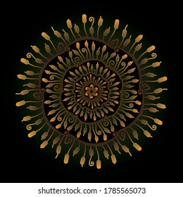 mandala art ornament for printing
