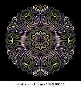 mandala art ornament for printing