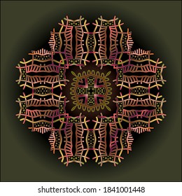 mandala art ornament for printing
