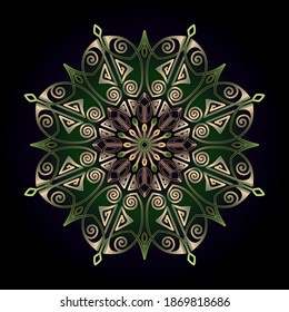 mandala art ornament for printing