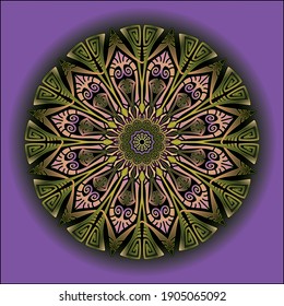 mandala art ornament for printing