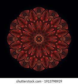 mandala art ornament for printing