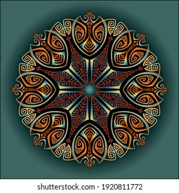 mandala art ornament for printing