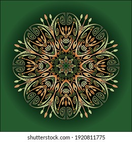 mandala art ornament for printing