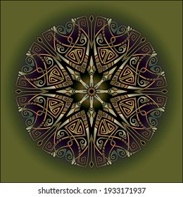 mandala art ornament for printing