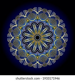 mandala art ornament for printing