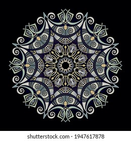 mandala art ornament for printing