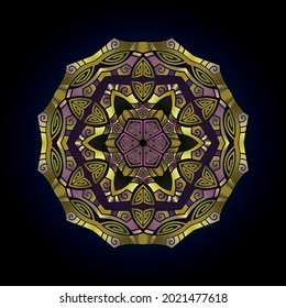 mandala art ornament for printing