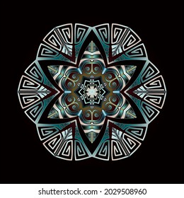 mandala art ornament for printing
