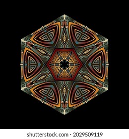 mandala art ornament for printing