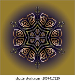 Mandala-Kunstschmuck zum Bedrucken