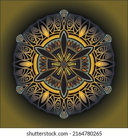 mandala art ornament for printing