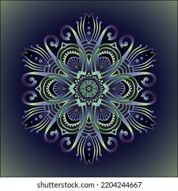 mandala art ornament for printing
