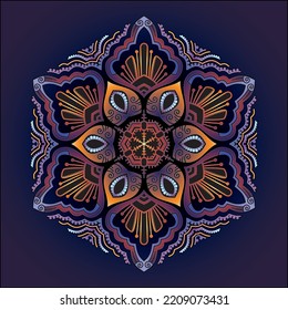 mandala art ornament for printing