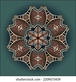 mandala art ornament for printing