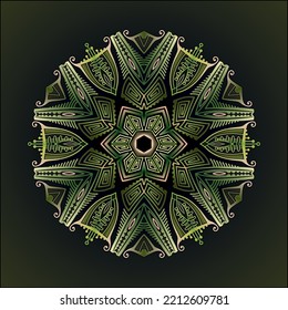 mandala art ornament for printing