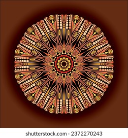 mandala art ornament for printing