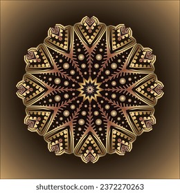 mandala art ornament for printing