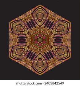 mandala art ornament for printing