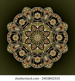 mandala art ornament for printing