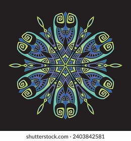 mandala art ornament for printing