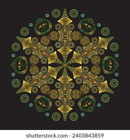 mandala art ornament for printing