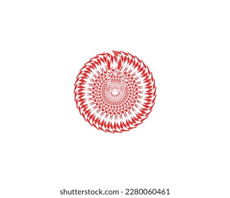 Mandala art ornamental design elements vector illustration
