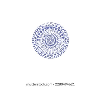 Mandala art ornamental design elements vector illustration