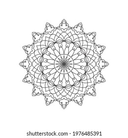 Mandala Art Pattern Black and White