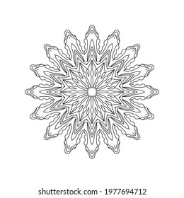 Mandala Art Pattern Black and White