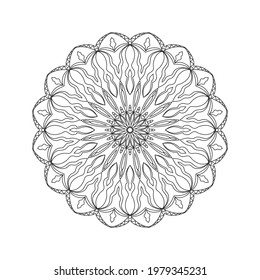 Mandala Art Pattern Black and White