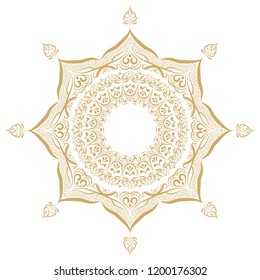 Mandala art pattern. Decorative ornaments element