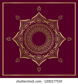 Mandala art pattern. Decorative ornaments element