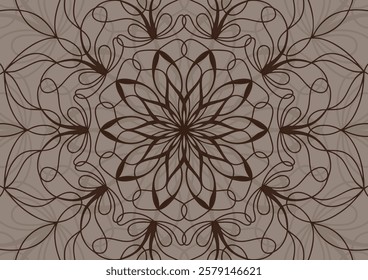 Mandala art pattern modern floral background. vector illustration 