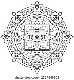 Mandala Art Pattern Relaxation and emotion therapy